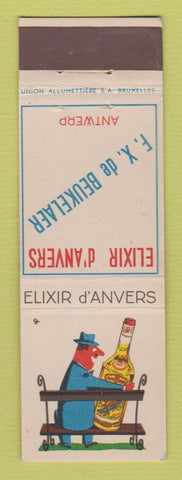Matchbook Cover - Elixir D'Anvers Antwerp Belgium Liquor