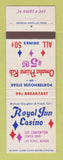 Matchbook Cover - Royal Inn Casino Las Vegas NV