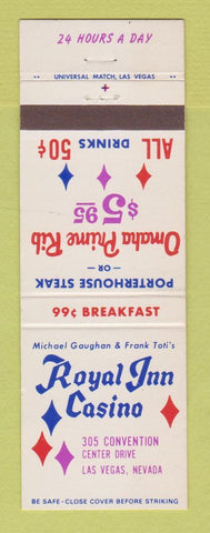 Matchbook Cover - Royal Inn Casino Las Vegas NV