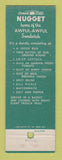 Matchbook Cover - Carson City Nugget Casino NV