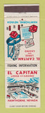 Matchbook Cover - El Capitan Hotel Casino Hawthorne NV