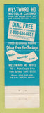 Matchbook Cover - Westward Ho Motel Casino Las Vegas NV Palm Springs CA