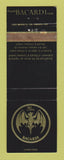 Matchbook Cover - Bacardi Rum Canada WEAR