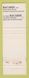 Matchbook Cover - Bacardi Rum Canada WEAR
