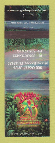 Matchbook Cover - Mango's Tropical Cafe Miami Beach FL