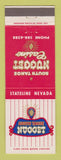 Matchbook Cover - South Tahoe Nugget Casino Stateline NV
