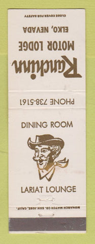Matchbook Cover - Ranchinn Motor Lodge Elko NV WEAR