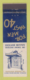 Matchbook Cover - Excelsior Institute for Men Past 40 Excelsior Springs MO