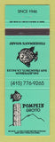Matchbook Cover - Pompei's Grotto San Francisco CA