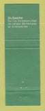 Matchbook Cover - Dry Dubonnet Liquor Canada