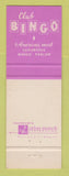 Matchbook Cover - Club Bingo Las Vegas NV casino
