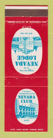 Matchbook Cover - Nevada Lodge Casino Lake Tahoe NV Reno