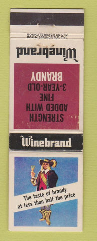 Matchbook Cover - Winebrand Brandy Liquor South Africa WEAR