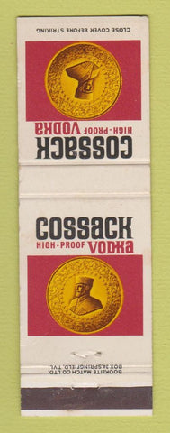 Matchbook Cover - Cossack Vodka Liquor South Africa WEAR