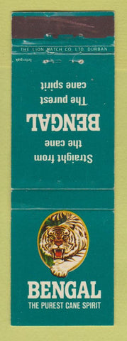 Matchbook Cover - Bengal Rum South Africa WORN
