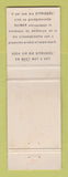 Matchbook Cover - Goedgekeur Sitrusbeurs Suiwerheid Drink? Liquor? South Africa