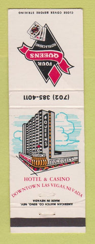 Matchbook Cover - Four Queens Hotel Casino Las Vegas NV WEAR