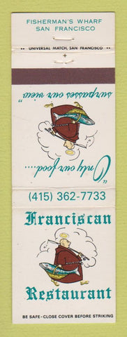 Matchbook Cover - Franciscan Restaurant San Francisco CA