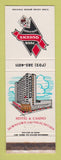 Matchbook Cover - Four Queens Hotel Casino Las Vegas NV WEAR