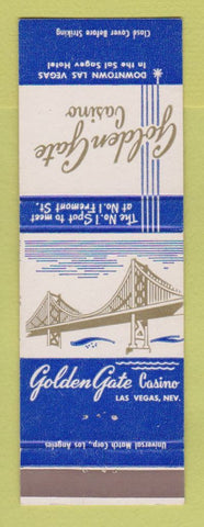 Matchbook Cover - Golden Gate Casino Las Vegas NV