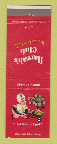 Matchbook Cover - Harrah's Club Casino Reno Lake Tahoe NV