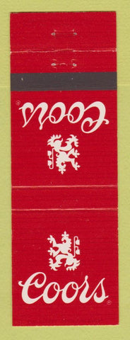 Matchbook Cover - Coors Beer Golden Colorado