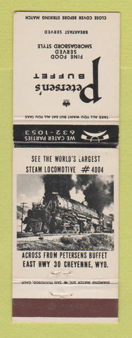 Matchbook Cover - Petersen's Buffet Cheyenne WY