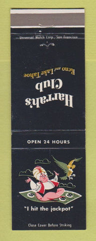 Matchbook Cover - Harrah's Club Casino Reno Lake Tahoe NV
