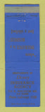 Matchbook Cover - Dewey Insurance Agency La Grange? IL? WEAR