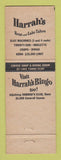 Matchbook Cover - Harrah's Club Casino Reno Lake Tahoe NV girlie harem