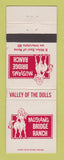 Matchbook Cover - Mustang Bridge Ranch Brothel Reno NV area WEAR
