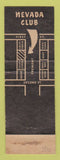 Matchbook Cover - Nevada Club Casino Las Vegas NV girlie