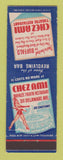 Matchbook Cover - Chez Ami Theatre Restaurant Buffalo NY girlie