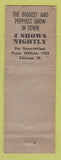 Matchbook Cover - 606 Club Chicago IL girlie WEAR