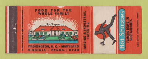 Matchbook Cover - Hot Shoppes Restaurants CHAIN WEAR