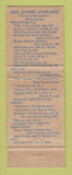 Matchbook Cover - Hot Shoppes Restaurants CHAIN WEAR