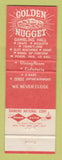 Matchbook Cover - Golden Nugget Casino Las Vegas NV