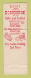 Matchbook Cover - Binion's Horseshoe Casino Las Vegas NV