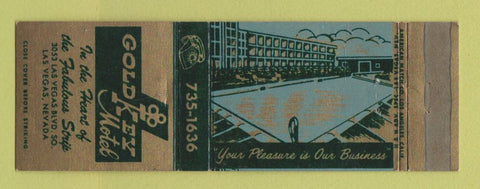 Matchbook Cover - Golden Key Motel Las Vegas NV