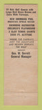 Matchbook Cover - Ingleside Motel Hotel Staunton VA
