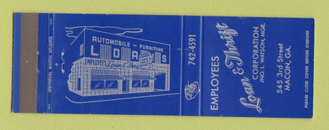 Matchbook Cover - Employees Loan and Thrift Corp Macon GA