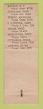 Matchbook Cover - Lenn Cartage Trucking Buffalo NY Cleveland OH