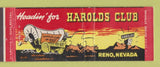 Matchbook Cover - Harolds Club Casino Reno NV Full Length