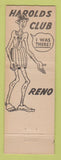 Matchbook Cover - Harolds Club Casino Reno NV Full Length