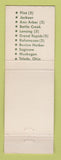 Matchbook Cover - Bill Knapp's Flint Jackson Lansing Saginaw MI