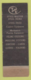 Matchbook Cover - Yawman Erbe Office Furniture Herbert Paul Bethlehem PA WORN