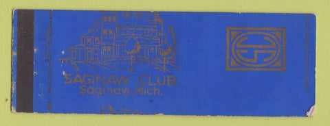 Matchbook Cover - Saginaw Club MI WEAR