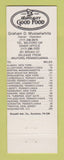 Matchbook Cover - Milford Diner Milford PA Full Length