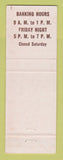 Matchbook Cover - Lake Wales State Bank Lake Wales FL