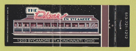 Matchbook Cover - The Diner on Sycamore Cincinnati OH Full Length